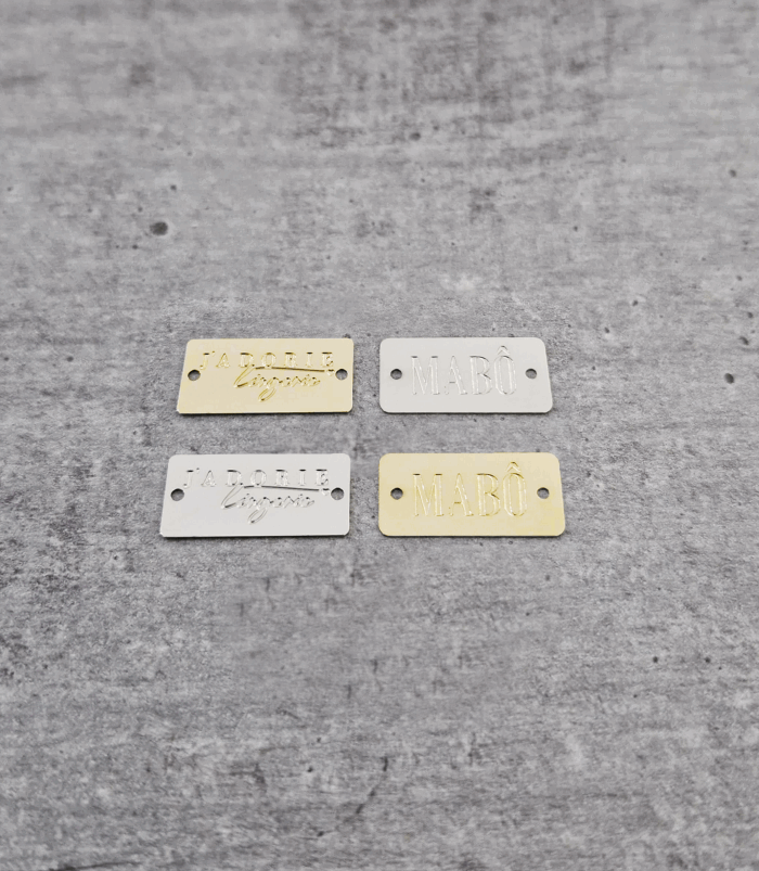 Etiqueta retangular 2,0 x 1,0 cm - Linha Luxo - Imagem 1