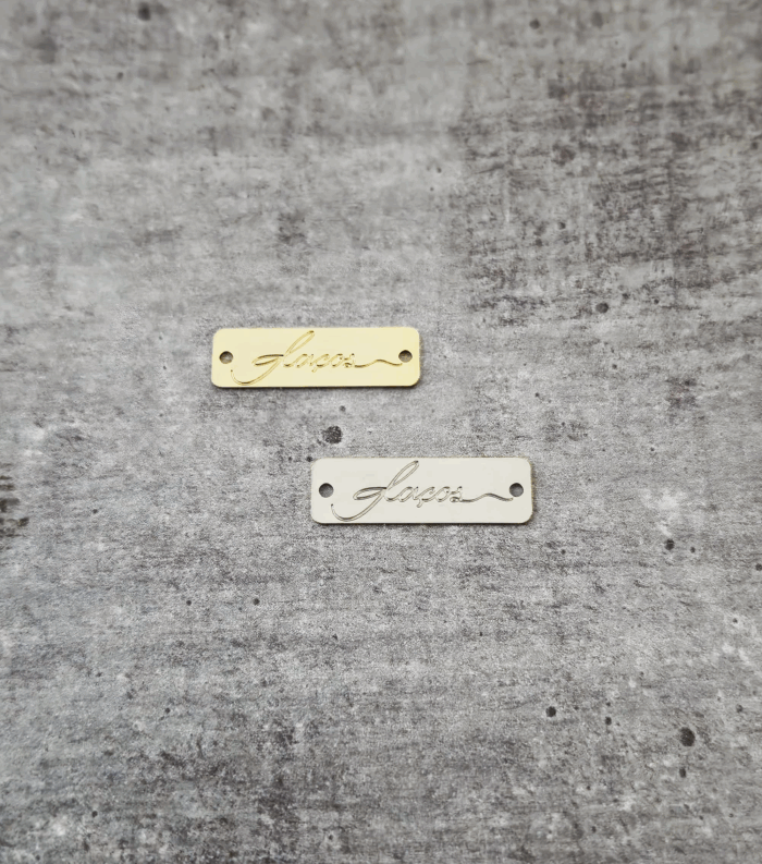 Etiqueta retangular 2,5 x 0,7 cm - Linha Luxo - Imagem 1