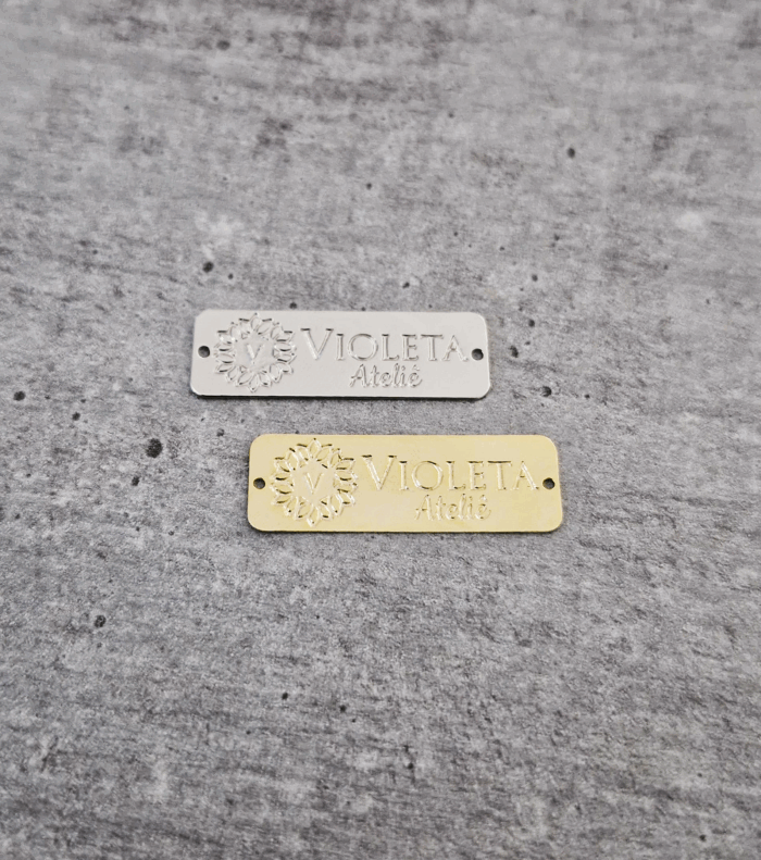 Etiqueta retangular 3,0 x 1,0 cm - Linha Luxo - Imagem 1