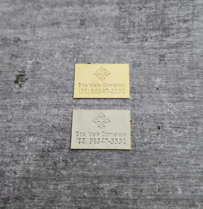 Etiqueta retangular 3,0 x 2,0 cm - sem furo - Linha Luxo - Imagem 1