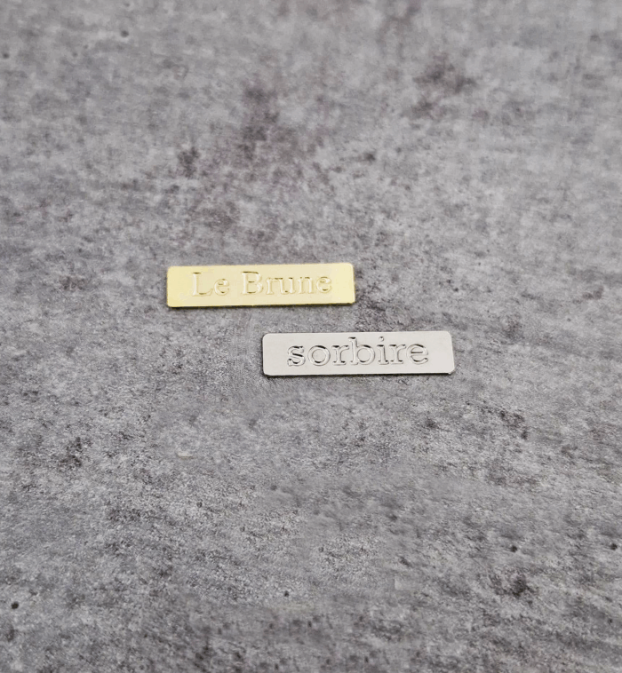 Etiqueta retangular 2,0 x 0,5 cm - sem furo - Linha Luxo - Imagem 1