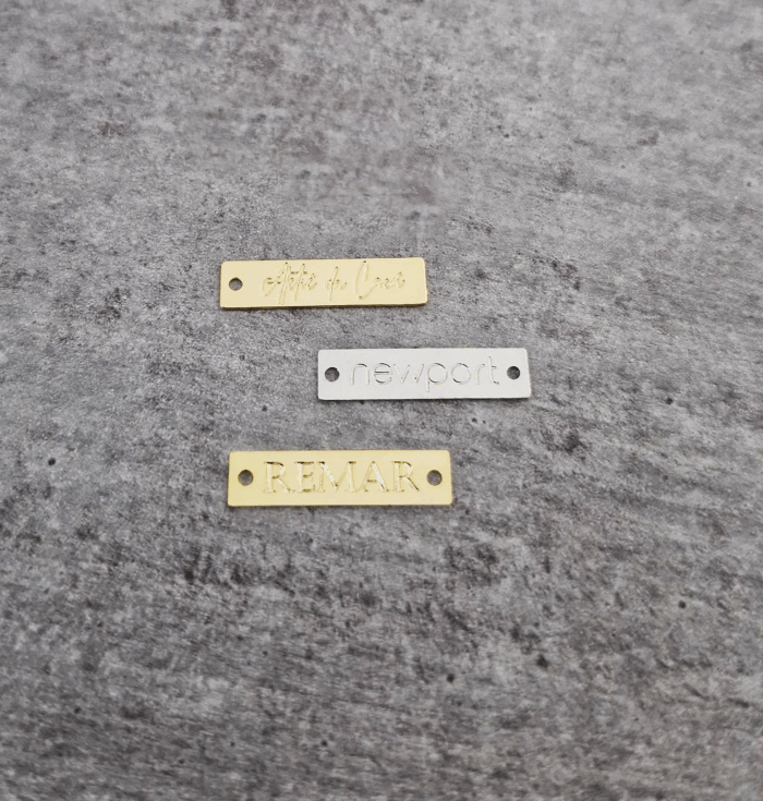 Etiqueta retangular 2,0 x 0,5 cm - Linha Luxo - Imagem 1