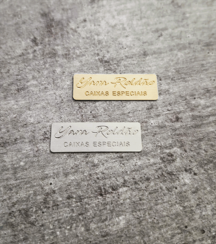 Etiqueta retangular 3,0 x 1,0 cm - sem furo - Linha Luxo - Imagem 1