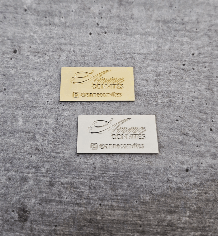 Etiqueta retangular 3,0 x 1,5 cm - sem furo - Linha Luxo - Imagem 1